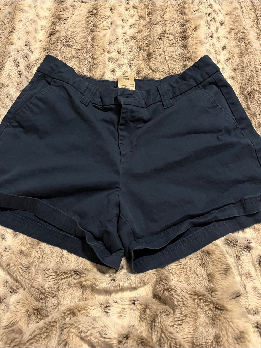 Magellan Outdoors Navy Women's Cotton Blend Bermuda Shorts